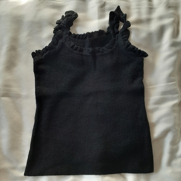 Crop black tank top XS/S - Picture 2 of 2